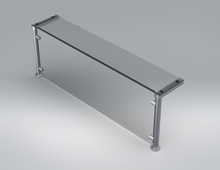Load image into Gallery viewer, Assembly, Sneeze Guard Bistro w/ Top Shelf Base "Starter", 4'