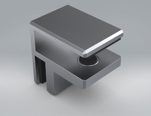 Load image into Gallery viewer, Glass Connector, Sneeze Guard, 3/8" (10mm) Top Clamp for Upper Shelf "Cover" 414.4034.11