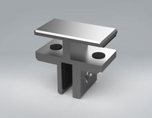 Load image into Gallery viewer, Glass Connector, Sneeze Guard, 1/4" (6mm) Top Clamp for Upper Shelf "Cover" w/ Partition 414.4002.11