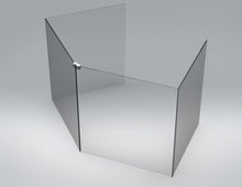 Load image into Gallery viewer, Glass Connector, Sneeze Guard, 1/4" (6mm) In-line Adjustable-angle Top Clamp Connector 414.4001.11