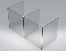 Load image into Gallery viewer, Glass Connector, Sneeze Guard, 1/4" (6mm) In-line "T" Top Clamp for Partition 414.4003.11