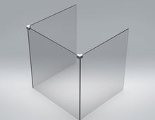 Load image into Gallery viewer, Glass Connector, Sneeze Guard, 1/4" (6mm) Corner Clamp for Side Return 414.4005.11