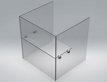 Load image into Gallery viewer, Glass Connector, Sneeze Guard, 1/4" (6mm) Intermediate Shelf Bracket 414.4006.11