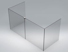 Load image into Gallery viewer, Glass Connector, Sneeze Guard, 1/4" (6mm) In-line Top Clamp Connector 414.4007.11