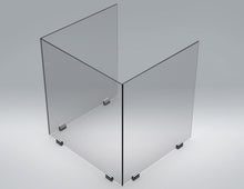 Load image into Gallery viewer, Glass Connector, Sneeze Guard, 1/4" (6mm) Bottom Clamp 414.4008.11