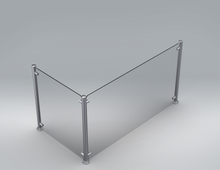 Load image into Gallery viewer, Assembly, Sneeze Guard Bistro Return "End ", 2'