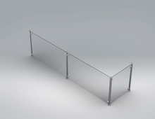 Load image into Gallery viewer, Assembly, Sneeze Guard Bistro Return "End ", 2'