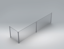 Load image into Gallery viewer, Assembly, Sneeze Guard Bistro Return "End ", 2'