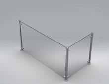 Load image into Gallery viewer, Assembly, Sneeze Guard Bistro Return "End ", 2'