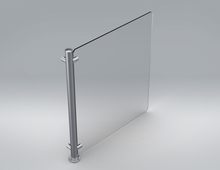 Load image into Gallery viewer, Assembly, Sneeze Guard Bistro Return "End ", 2'