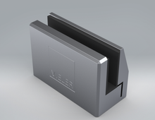 Load image into Gallery viewer, Glass Connector, Sneeze Guard, 1/4" (6mm) Bottom Clamp 414.4008.11