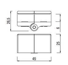 Load image into Gallery viewer, Glass Connector, Sneeze Guard, 1/4&quot; (6mm) In-line Adjustable-angle Top Clamp Connector 414.4001.11
