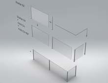 Load image into Gallery viewer, Assembly, Sneeze Guard Bistro Base &quot;Starter&quot;, 4&#39;
