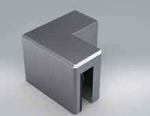 Load image into Gallery viewer, Glass Connector, Sneeze Guard, 1/4&quot; (6mm) Corner Clamp for Side Return 414.4005.11
